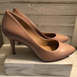INC Blush Color Leather Pumps from Macy’s